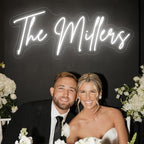 Custom Neon Sign Wedding Last Name, Plug/Battery Operated Neon Lights by Aiddwrron