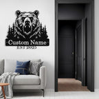 Custom Bear Metal Sign, Custom Bear Metal Wall Art Decor, Personalized Last - Image 6