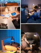 BOHON LED Desk Lamp with USB Charging Port, 3 Color Modes Fully Dimmable - Image 6