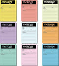 Geyee 9 Pieces Telephone Message Sticky Notes Pads 4 x 5 Inch Assorted Neon by Geyee