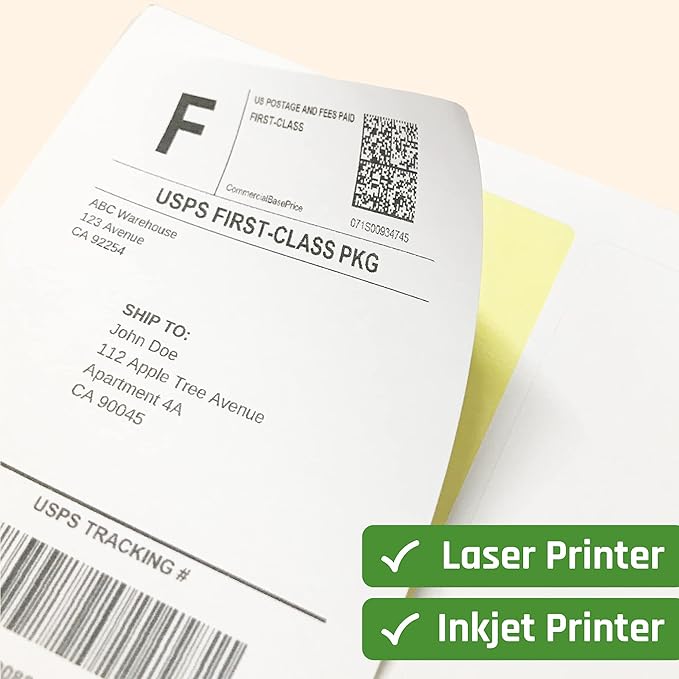 200 Sheets, Printable White Sticker Paper, Laser/Inkjet Printing - Image 5