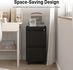 HOMOFFICE 2 Drawer File Cabinet - Image 6