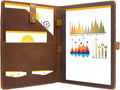 Jack&Chris Leather Portfolio, A4 Document Folder Legal Pad Padfolio, by JackChris