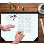 AUKSales TOP Sturdy Graph Desk Pad, 1/4 Quad Grid, 50 Sheets Per Pad, 80 GSM - Image 5
