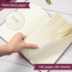 Honoson 20 Pack Lined Journal Notebooks A5 Hardcover Executive Notebook 5.5" x - Image 4