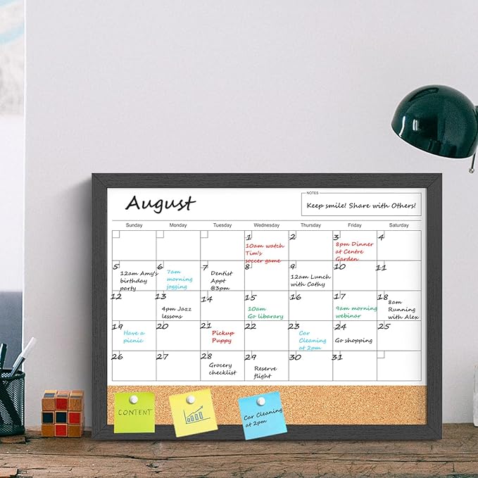 Dry Erase Calendar for Wall, 18x24 Inches Calendar Whiteboard for Wall - Image 8