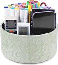 Hennaja Remote Control Holder, 360°Spinning PU Leather Desk TV Remote Caddy by Hennaja