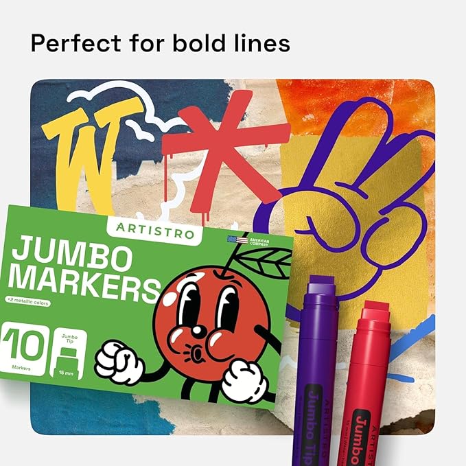 ARTISTRO Poster Markers Jumbo Set Acrylic Markers - Image 6