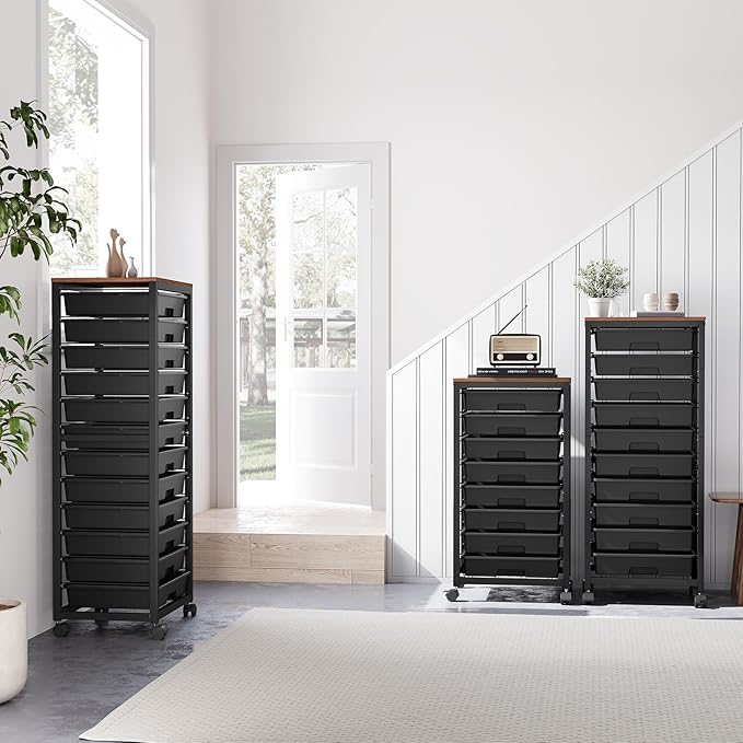 SYKIARIOL Rolling Cart with Drawers, 12 Drawer Rolling Cart, Rolling storage - Image 6