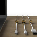 ICONIT Cable Anchors for Desk Organization Gold | Premium Aluminum Cord - Image 3