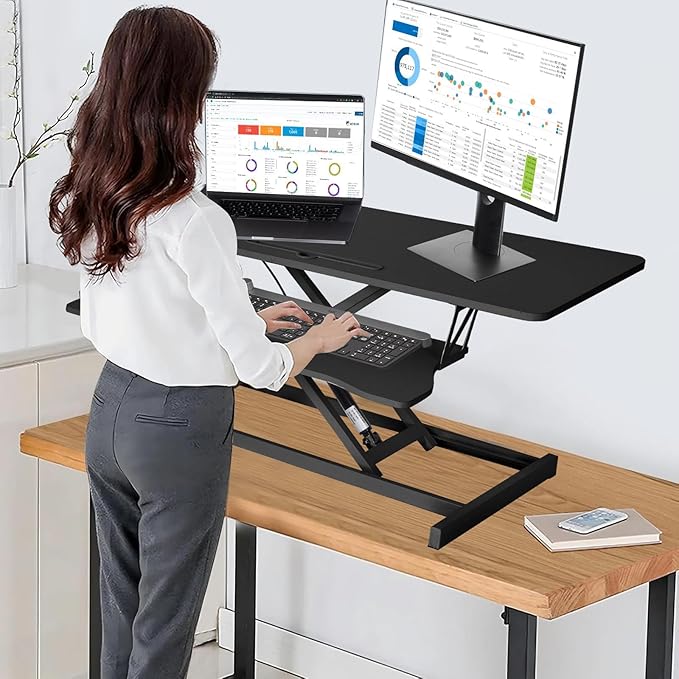 37 Inch Standing Desk Converter - Image 3