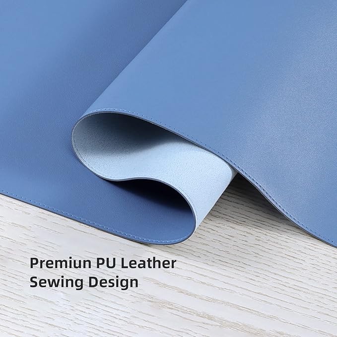 Wolaile Faux Leather Desk Pad Blotter, Water and Slip Resistant Writing Desk - Image 4
