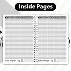 INKNOTE 2 Pcs Auto Mileage Log Book Expense Record Notebook - Image 7