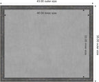 Amanti Art Grey Framed Magnetic Board 35x43 X-Large Vision Board - Image 3