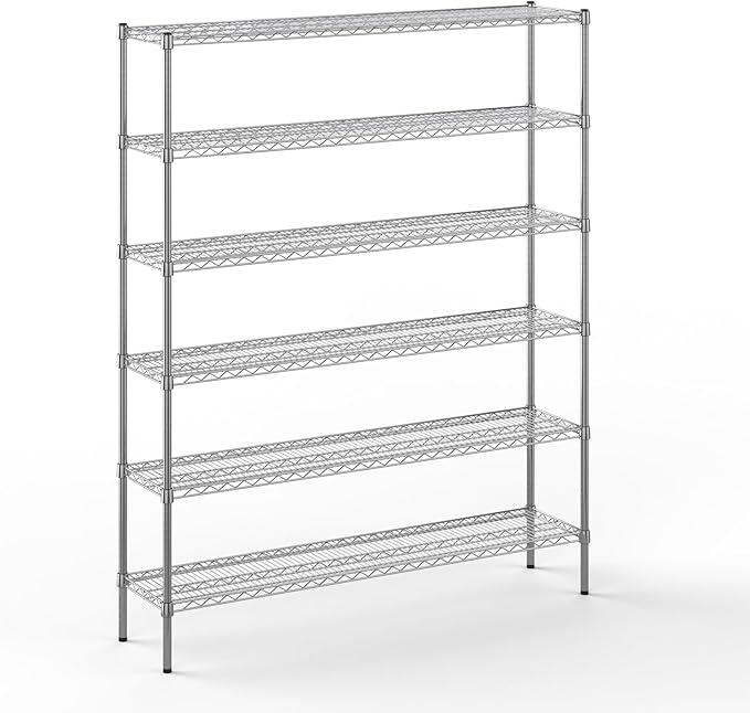Regal Altair 14" Deep x 60" Wide x 74" Height Wire Shelving Kit | 6-Tier | NSF by Regal+Altair