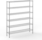 Regal Altair 14" Deep x 60" Wide x 74" Height Wire Shelving Kit | 6-Tier | NSF by Regal+Altair