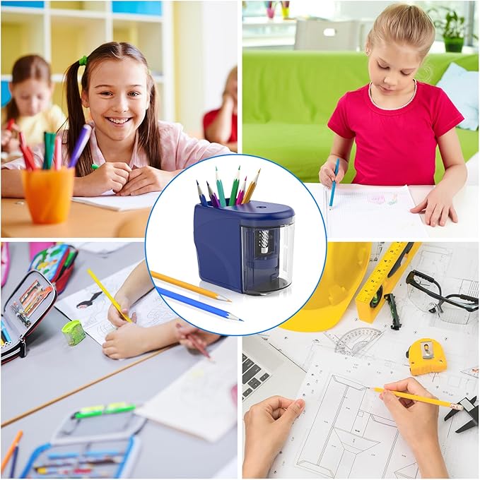 Electric Pencil Sharpener Heavy-Duty Helical Blade Sharpener - Image 5