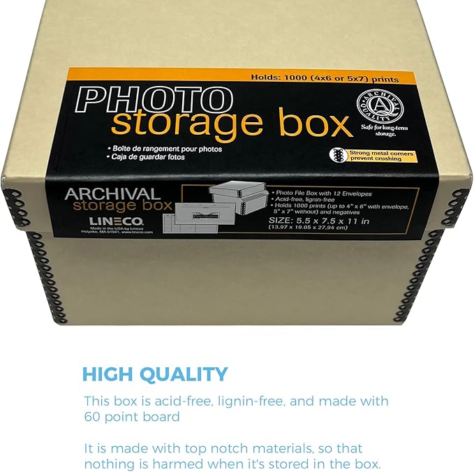 Lineco 4x6 Photo Storage Box, - Image 5