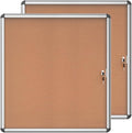 Mifuro 2 Pack 28"x26" Enclosed Bulletin Board, Lockable Weather-Resistant by MifuroOfficeProduct