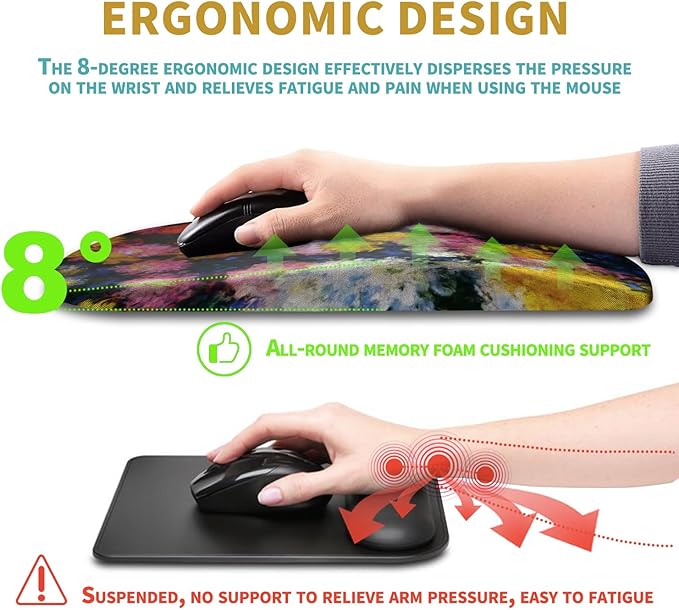 Hokafenle Ergonomic Mouse Pad Wrist Support - Image 5