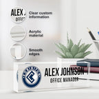 Personalized Name Plate for Desks, Custom Desk Name Plates, Acrylic Name Plate - Image 3