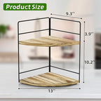 ZGO 2-Tier Bathroom Counter Organizer, Corner and Makeup Organizer - Image 3