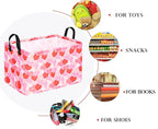 FUULOXE Rectangular Valentines Basket Storage Bin - Image 3