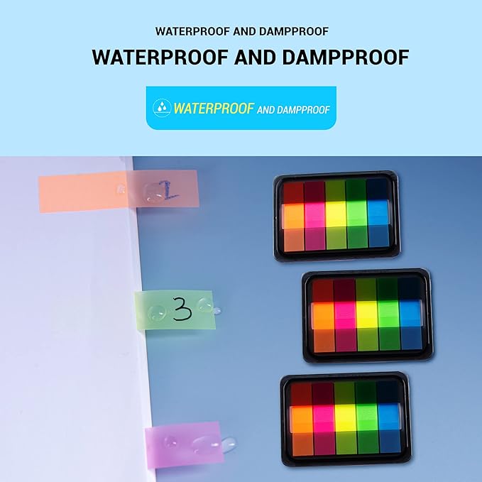 Golcellia 600 Pcs, Transparent Sticky Notes, Page Markers, Book Tabs, Sticky - Image 4