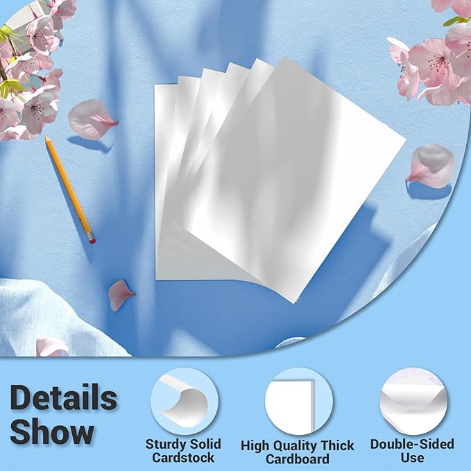 Cardstock Paper, 120 Sheets Card Stock, 200GSM Thick Printer Paper 8.5x11 - Image 3