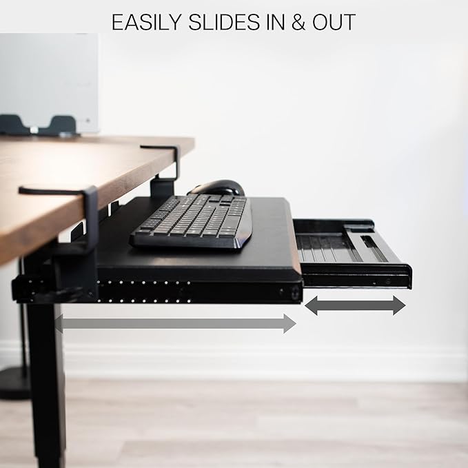 VIVO Large Keyboard Tray Under Desk Pull Out Platform - Image 7