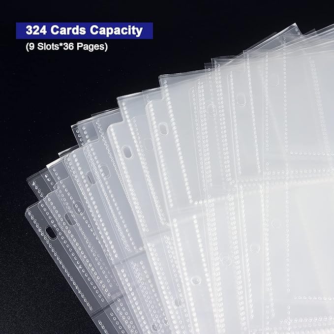36 Pack 9 Pocket Page Protector, Holds 324 Cards, Trading Card Sleeves Page - Image 3