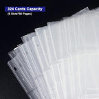 36 Pack 9 Pocket Page Protector, Holds 324 Cards, Trading Card Sleeves Page - Image 3