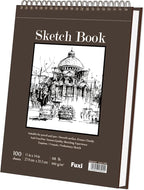 Sketch Book 11 x 14”, 100 Sheets Top Spiral Sketchbook, 68lb /100gsm Drawing - Image 8
