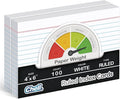 Chell Extra Heavyweight Ruled Index Cards 4x6 Inch, No Bleed-Through, Ruled by chell
