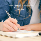 Nicpro Blocky Gear 0.7 mm Mechanical Pencils Set in Case, Metal Pencil - Image 7