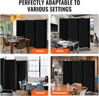 VEVOR Room Divider, 6 Panel Room Divider, Folding Privacy Screen and Portable - Image 6