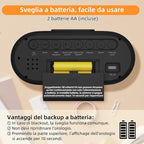DOOMAY Digital Alarm Clock for Bedroom: Dual Alarm Bedside Clock VA LCD Display - Image 9