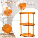 Sezanrpt 3 Tier Countertop Corner Organizer Shelf 7x7x15.7 Inch, Vanity Storage - Image 4