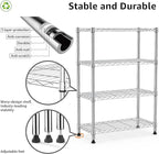 M MZG 1000 lbs Storage Shelving 4-Tier Utility Shelving Unit Steel Organizer - Image 4