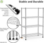 M MZG 1000 lbs Storage Shelving Steel Heavy Duty 4-Tier Utility Shelving Unit - Image 4