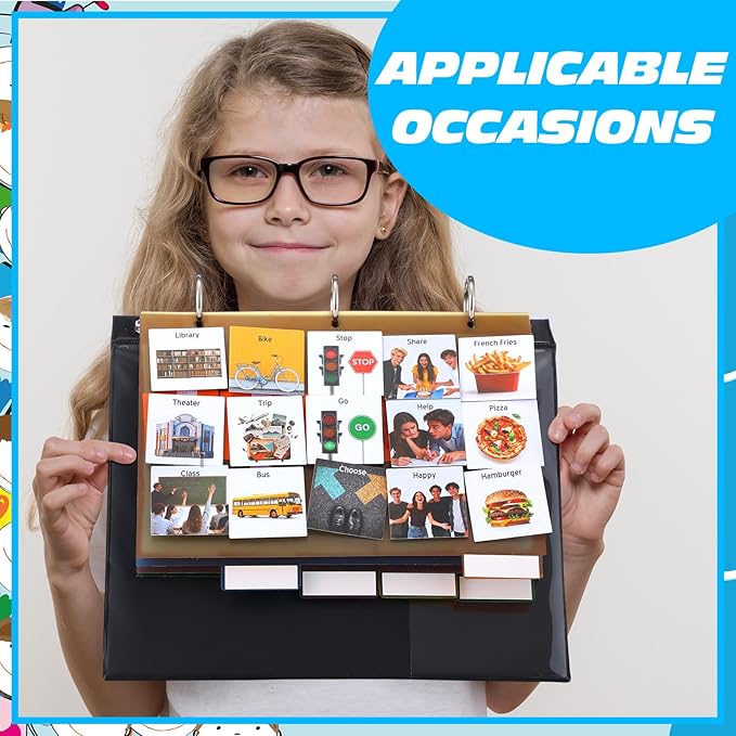 Communication Book Bulk 162 Laminate Icon Plastic Picture Cards - Image 4