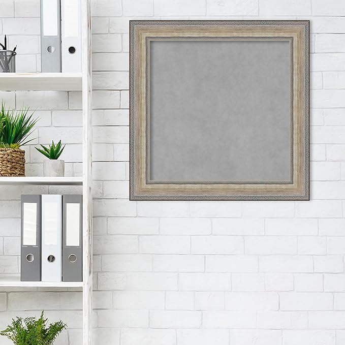 Amanti Art Silver Framed Magnetic Board 25x25 Medium Vision Board - Image 5