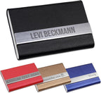 Taikuri Custom Business Card Holder Personalized Engraved Leather Business Card by Taikuri