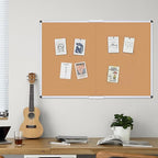 VIZ-PRO 60" x 36" Large Cork Bulletin Board, Foldable & Wall-Mounted Notice Pin - Image 6