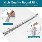3 Ring Binder, LAYZZ 12 Pack 1 Inch Binders 3 Ring - Image 4