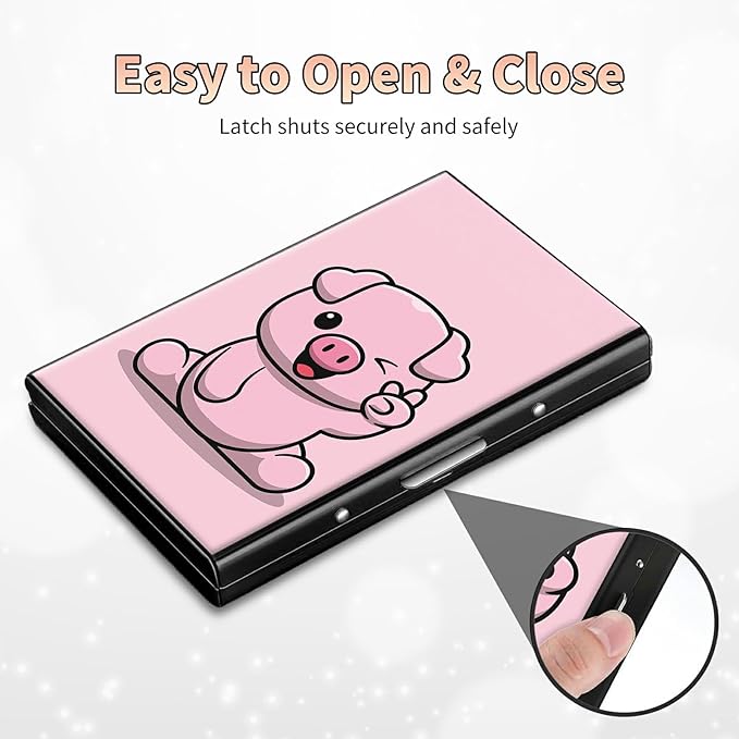 BWEGRHE Slim Credit Card Holder, Aluminum Minimalist Hard Case Pocket-Sized - Image 6