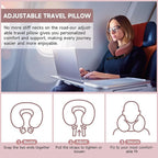 SPRFUFLY Super Soft Travel Pillow, 100% Memory Airplane Pillow - Image 7