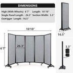 Strongbird Room Partition, Folding Privacy Divider, Office Partition Dividers - Image 3