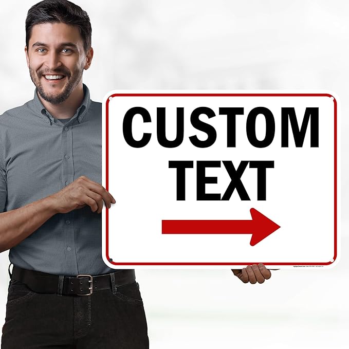 Custom Arrow, Custom Directional Sign, Right Arrow, 18x24 Inches, 55 mil thick - Image 2