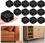 shouwuhho 12 Pack Furniture Risers Adjustable Bed Risers Heavy Duty Lifts by EnjoyLifeEnjoyHappiness